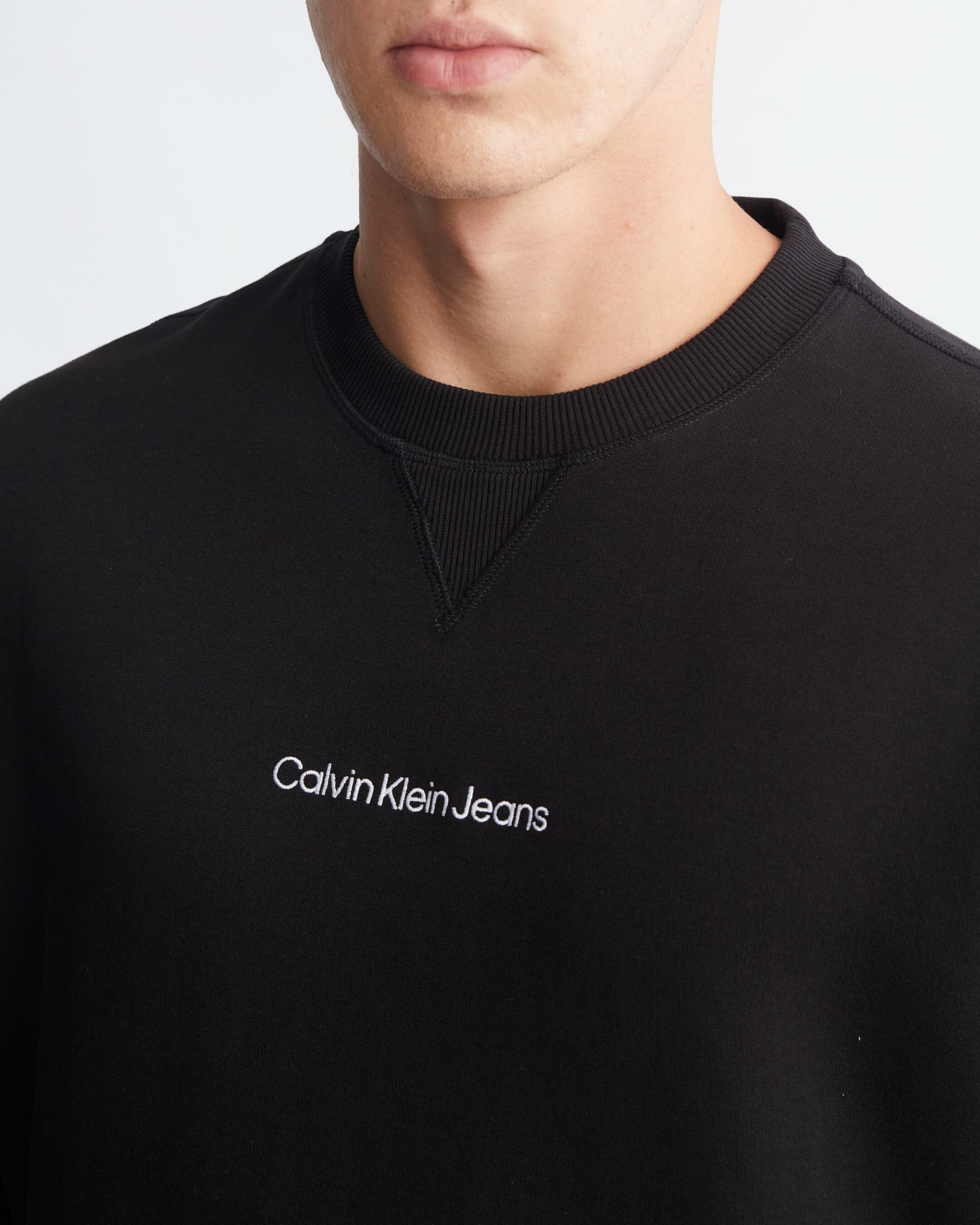 Institutional Logo Sweatshirt black Calvin Klein Singapore
