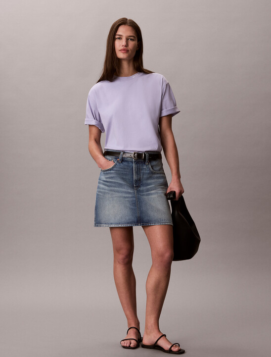 Cooling Cotton Jersey Relaxed Tee