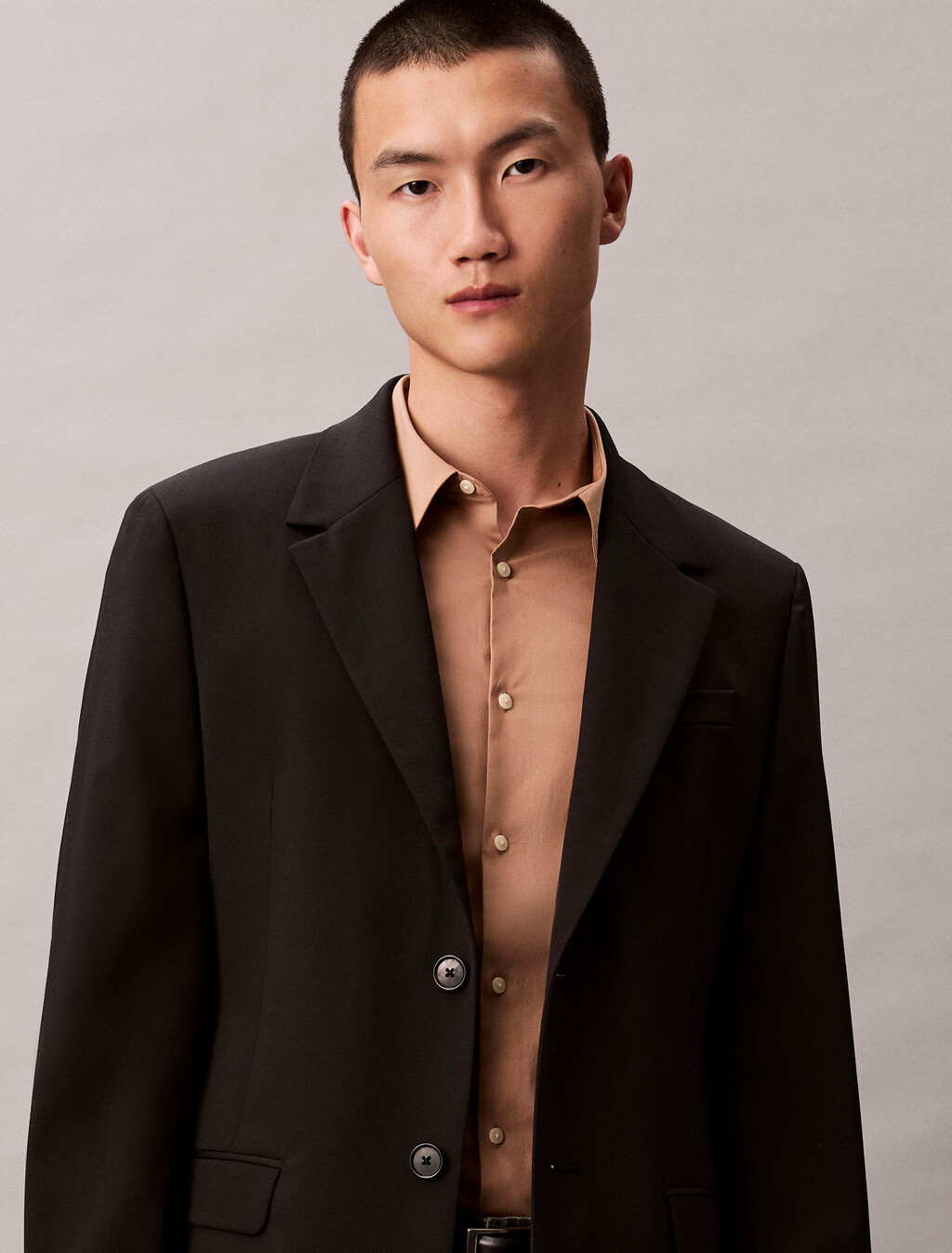 Slim Stretch Poplin Shirt, Stonehenge, hi-res