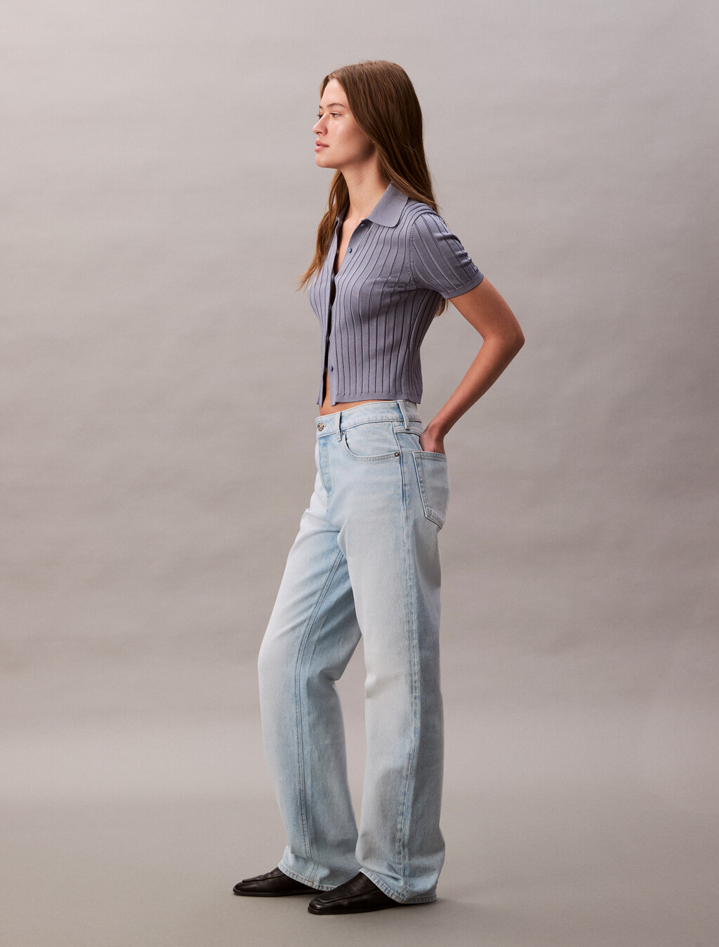 Signature 90s Straight Jeans, LT BLUE PEARL, hi-res