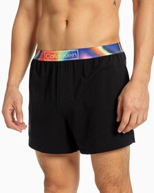 Reimagined Heritage Pride Sleep Shorts, Black, hi-res