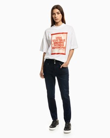 Sustainable Lyocell High Rise Body Skinny Jeans, Blue Black, hi-res
