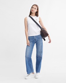 Nylon Chain Shoulder Bag 28Cm, DARK CHESTNUT, hi-res
