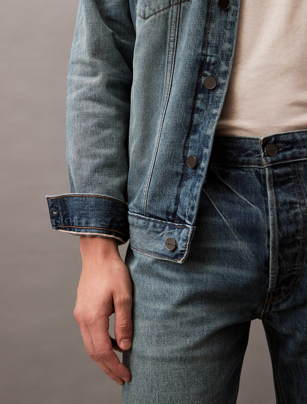 Selvedge Denim Trucker Jacket, ALLOY INDIGO, hi-res
