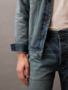 Selvedge Denim Trucker Jacket, ALLOY INDIGO, hi-res