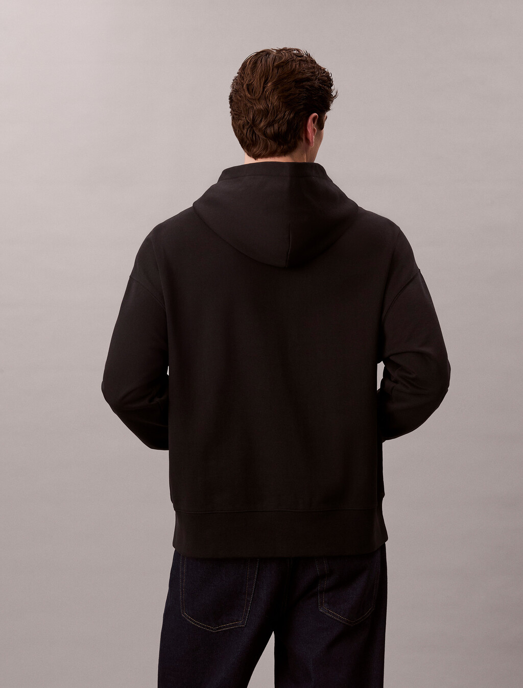 Standard Logo Premium Terry Hoodie, Black, hi-res