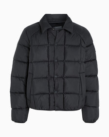 Relaxed Padded Shirt Jacket, Ck Black, hi-res