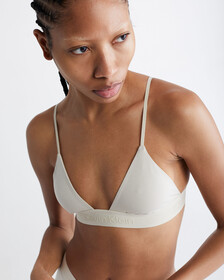 CK Standards Unlined Triangle Bra, Bone White, hi-res