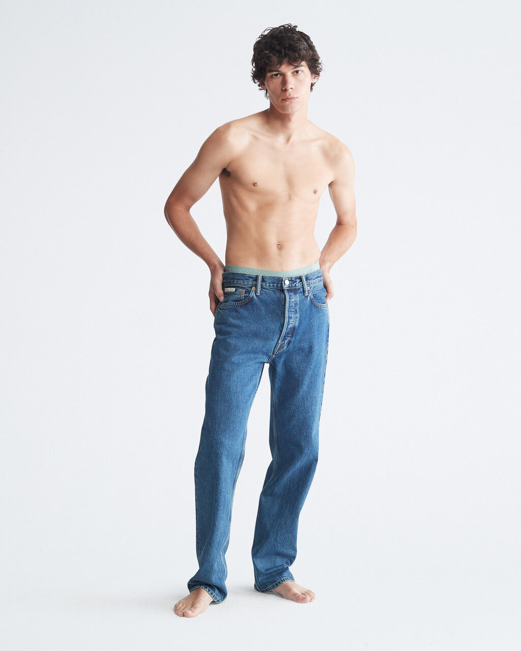 Standards Straight Fit Stone Indigo Selvedge Jeans, HARBOR BLUE SELVEDGE, hi-res