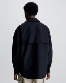 Soft Twill Shirt Jacket, Ck Black, hi-res