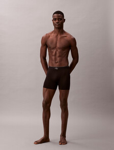 Graphic Monogram Microfiber Stretch Boxer Brief, Black, hi-res