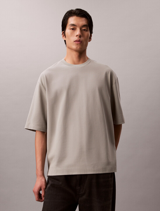 Embossed Monogram Cooling Pique Relaxed Tee