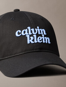 1989 Embroidered CK Logo Cap, Black, hi-res
