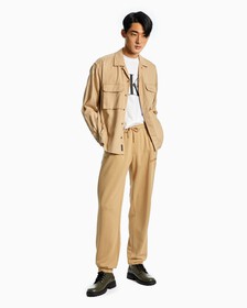 GENDER FLUID DISRUPTED LOGO SWEATPANTS, Tawny Sand, hi-res