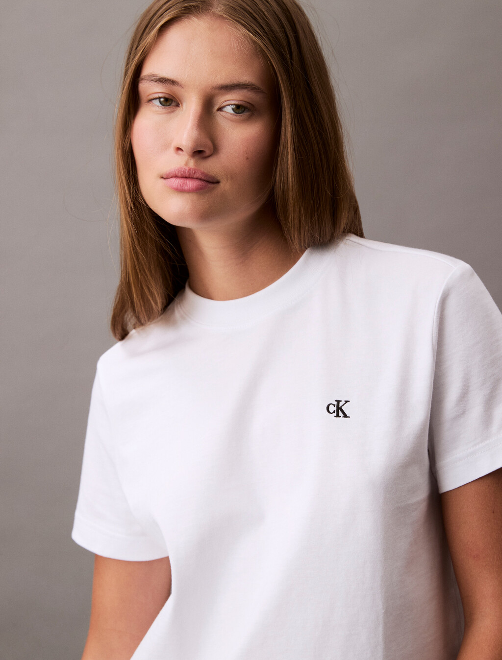 Archive Logo Crewneck Tee, Brilliant White, hi-res