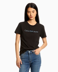 METALLIC INSTITUTIONAL SLIM TEE, Ck Black, hi-res