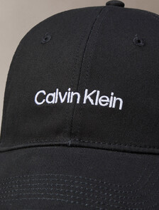 Logo Embroidery Baseball Cap, Black/ Bright White, hi-res