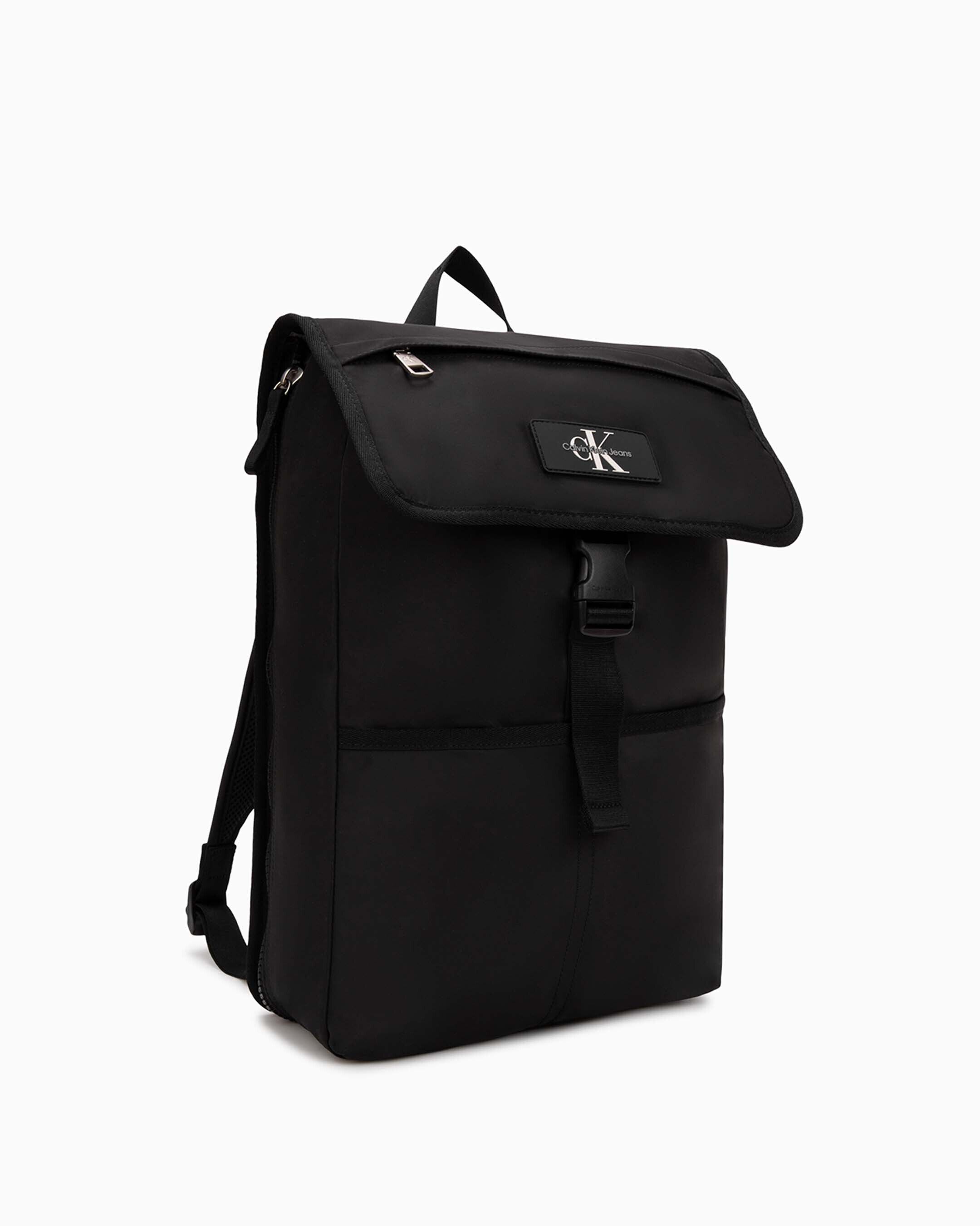 Expandable Square Flap Backpack black Calvin Klein Singapore