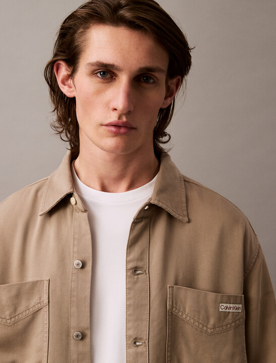 Soft Overdye Twill Overshirt