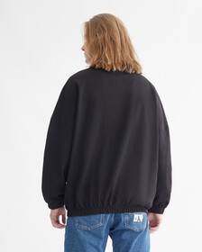NOCTURNAL REDS HALF ZIP SWEATSHIRT, CK BLACK, hi-res