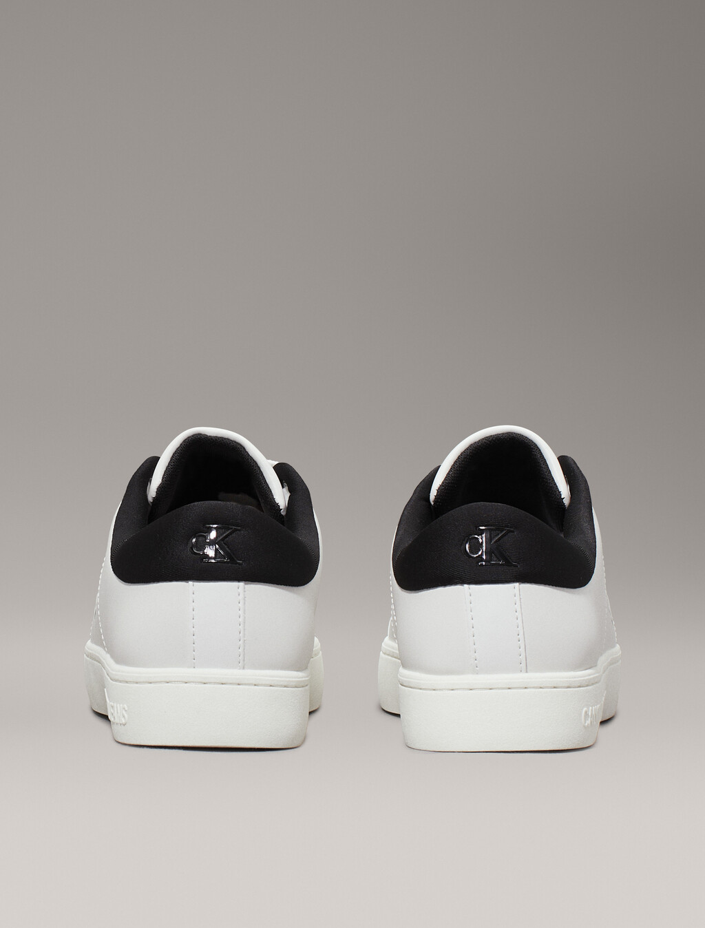 Leather Trainers, Bright White/Black, hi-res
