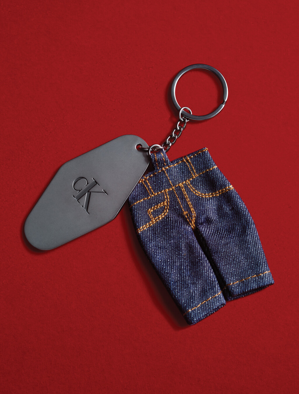 Limited Edition CK Mini Jeans Keychain, NC, hi-res