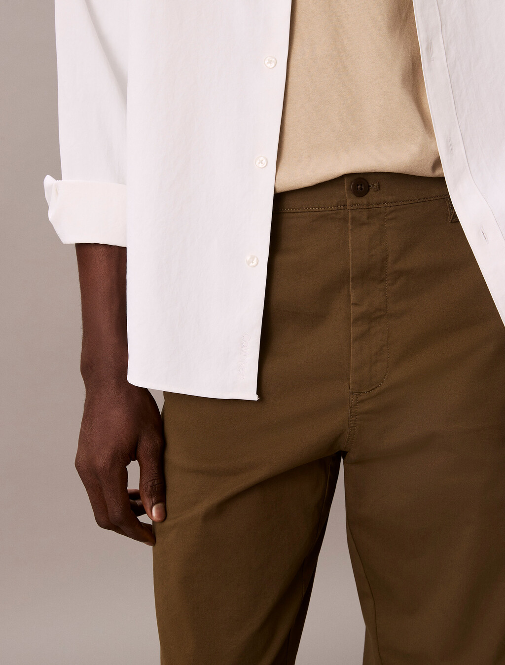 90s Straight Twill Chinos, Beech, hi-res
