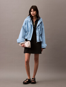 Nylon Waisted Jacket, Shoreside Blue, hi-res