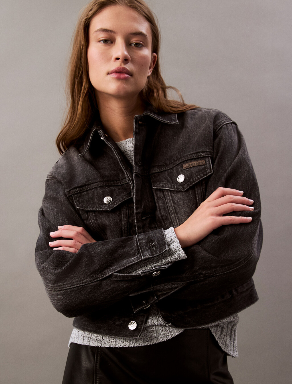 90's Denim Jacket, BLACK FOG, hi-res
