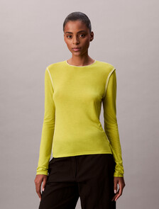 Inside Out Sheer Top, Fragile Sprout, hi-res