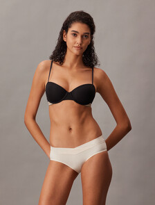 Lift Demi Bra - Heritage Cotton, Black, hi-res
