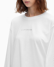 SHADOW LOGO RELAXED FIT TEE, Bright White, hi-res