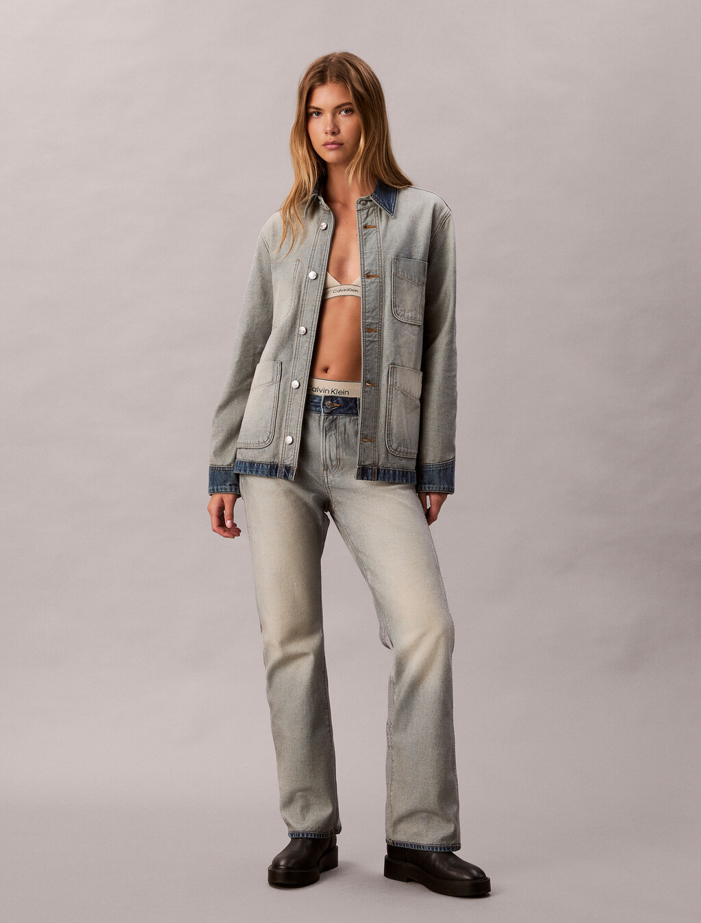 Relaxed Inside Out Denim Jacket, INDIGO INSIDE OUT, hi-res