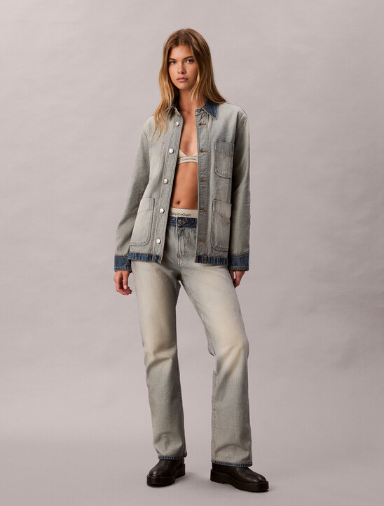 Relaxed Inside Out Denim Jacket