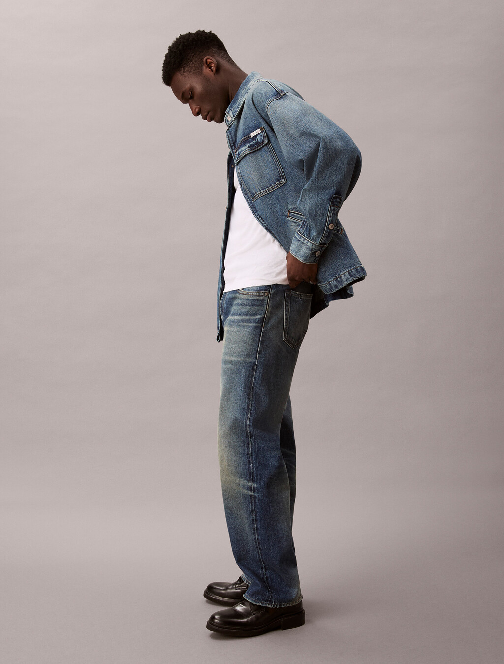 Denim Relaxed Field Jacket, GOLD COAST SUNSET, hi-res