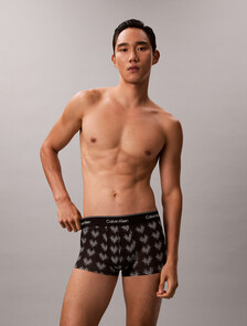 Icon Microfiber Stretch Low Rise Trunk, DIAMOND HEARTS BLACK, hi-res