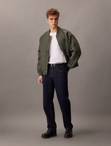 Nylon Bomber Jacket, Beluga, hi-res