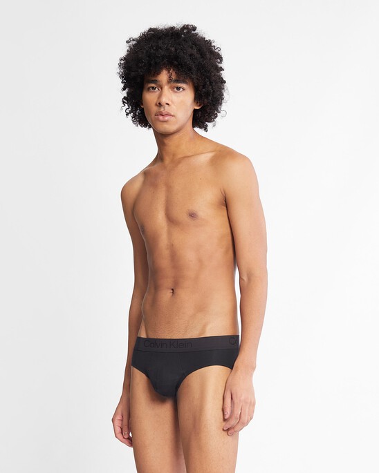 Ck Black Cotton Hipster Briefs