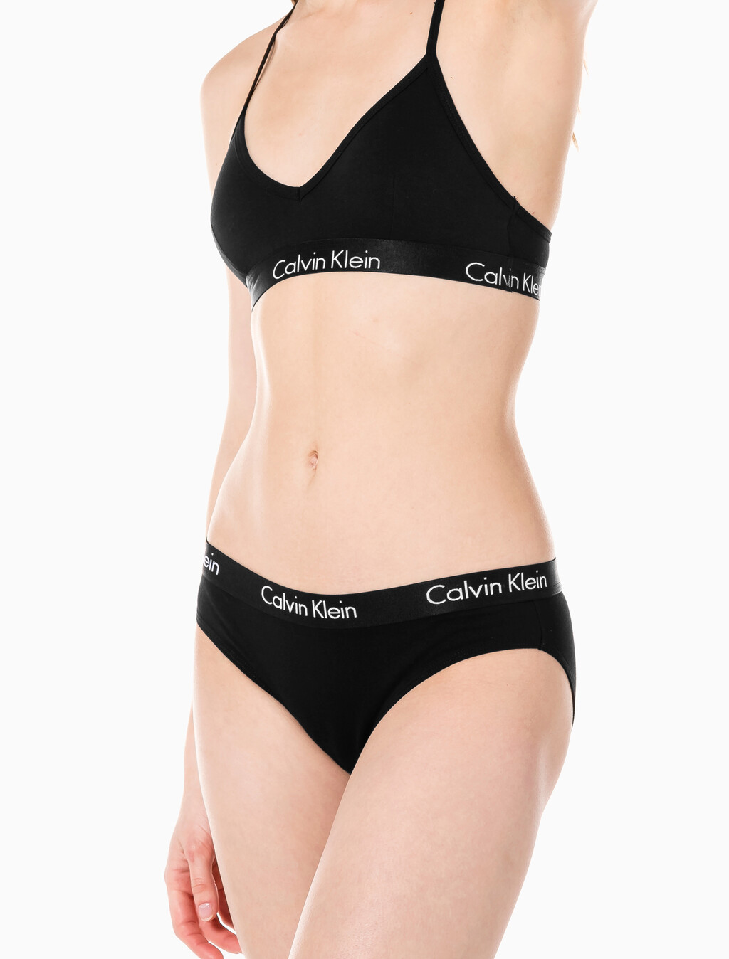 Motive Cotton Lightly Lined Bralette, Black, hi-res