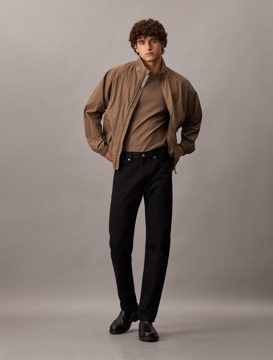 Black Standard Straight Jeans