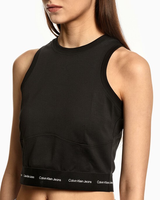2 IN 1 RIB KNIT RELAXED SWEATSHIRT