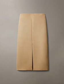 Crepe Wool  Blend Suiting Pencil Skirt, Amphora, hi-res