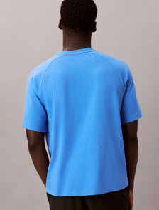 Performance Cotton Blend Gym T-shirt, Aegean Ocean, hi-res