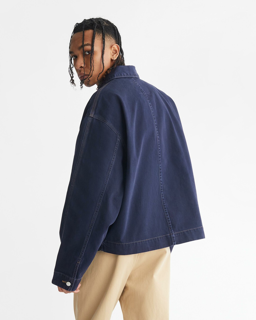 KHAKIS RELAXED DENIM JACKET, ATLANTIC RINSE, hi-res