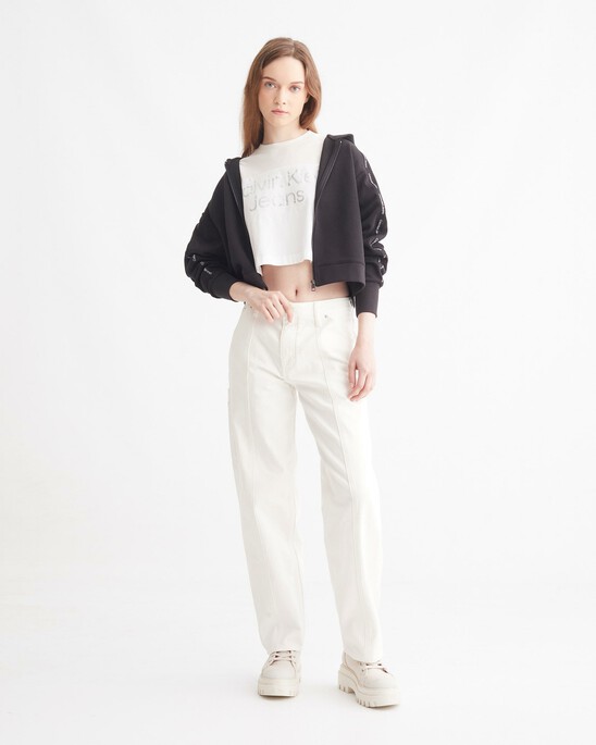 CROPPED GLOSS LOGO T-SHIRT