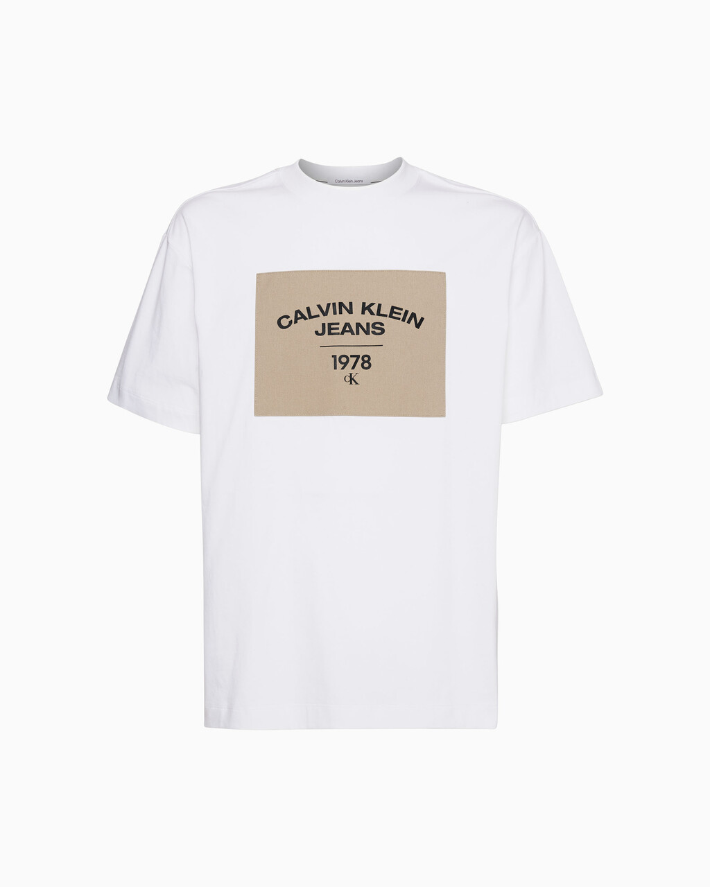 Relaxed Logo Patch T-Shirt, Bright White, hi-res