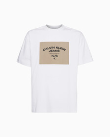 Relaxed Logo Patch T-Shirt, Bright White, hi-res