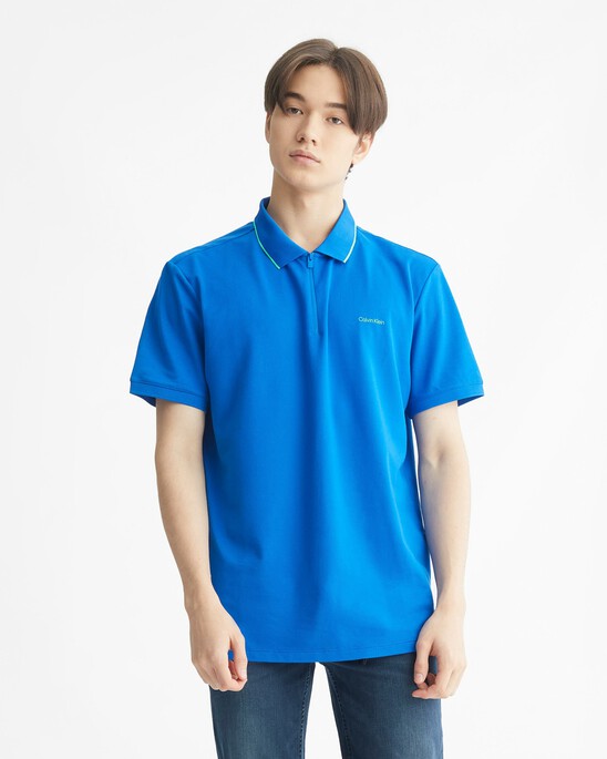 CALVIN KLEIN MOVE ZIP UP POLO