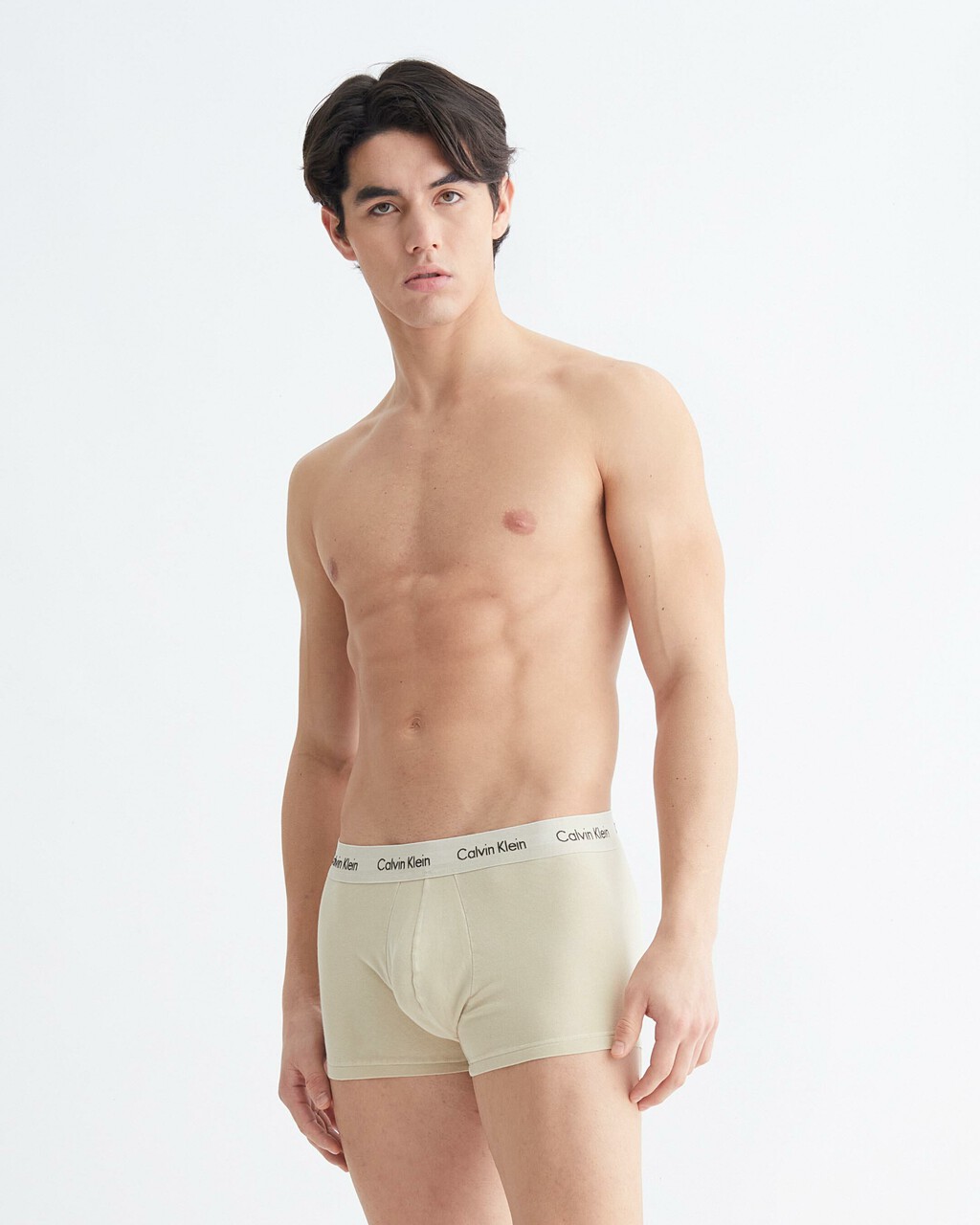 MODERN COTTON LOW RISE TRUNKS, SHELL, hi-res