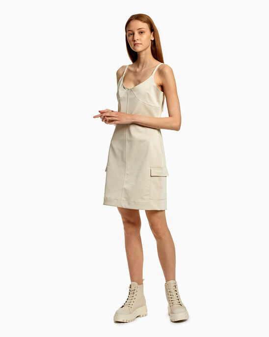 REIMAGINED UTILITY LIQUID COATING DRESS